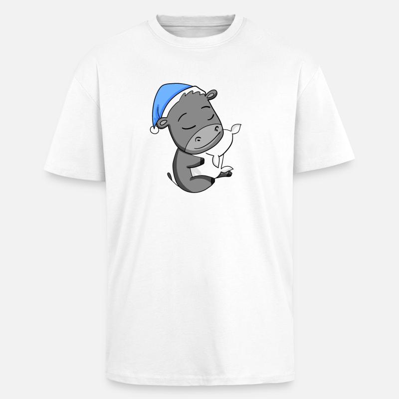Esel - Oversized Heavyweight Unisex T-Shirt - Weiß