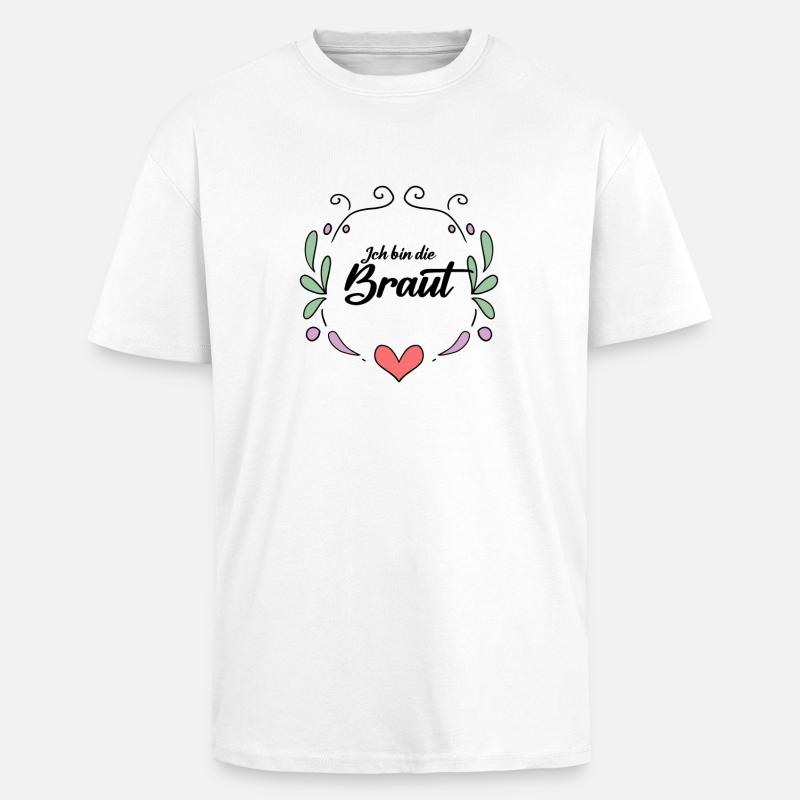 Braut - Oversized Heavyweight Unisex T-Shirt - Weiß