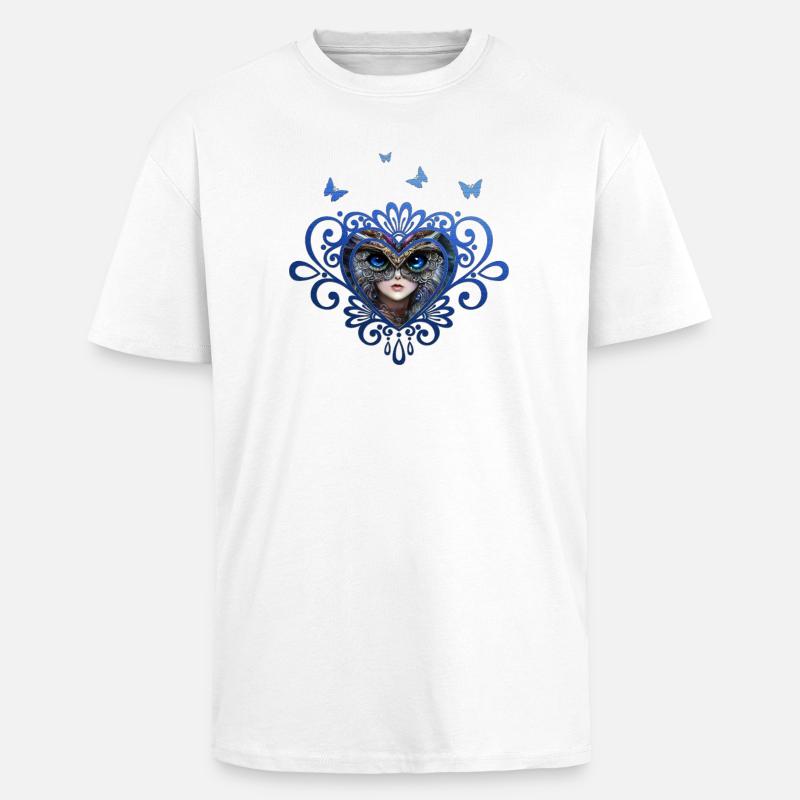 Eulenmädchen der Waldverteidiger - Oversized Heavyweight Unisex T-Shirt - Weiß
