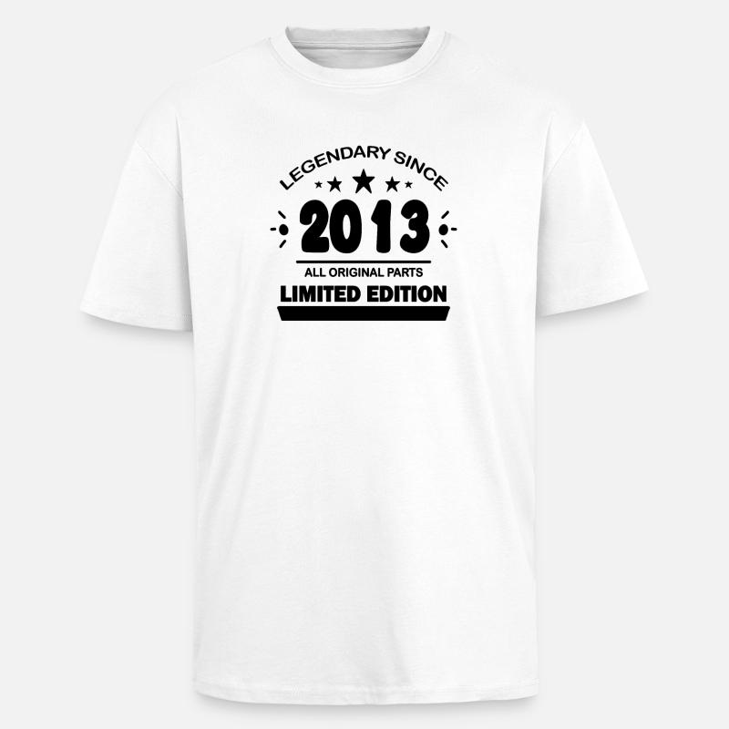 2013 - Oversized Heavyweight Unisex T-Shirt - Weiß