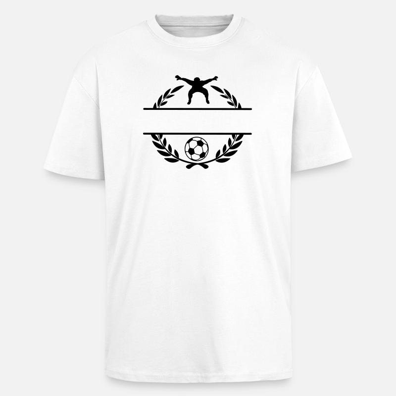 Fußball 1 - Oversized Heavyweight Unisex T-Shirt - Weiß
