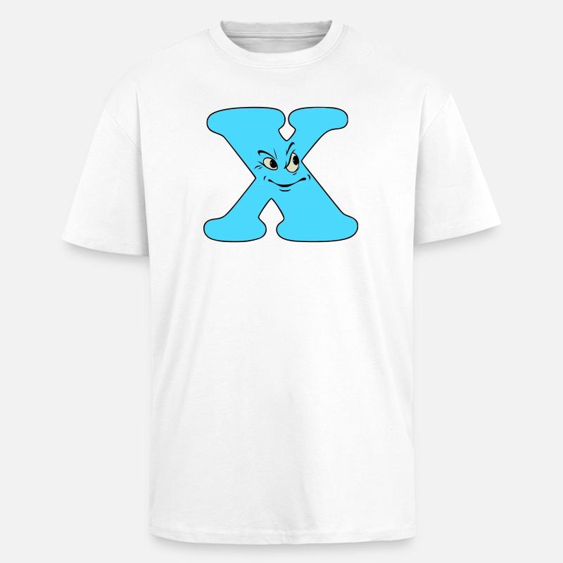 X - T-shirt unisexe oversize épais - blanc