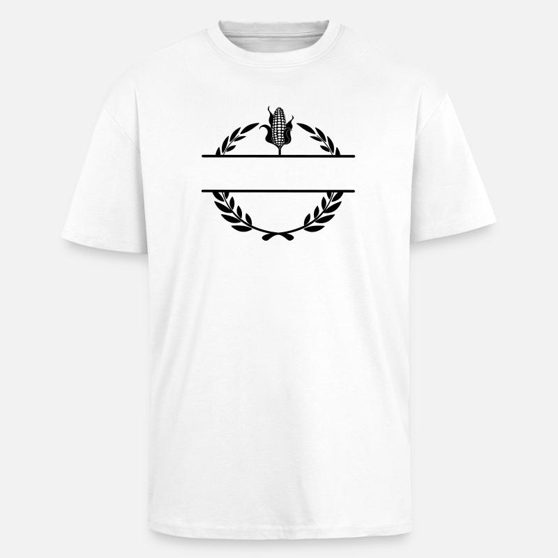 Stolz auf den Bauernmais - Oversized Heavyweight Unisex T-Shirt - Weiß