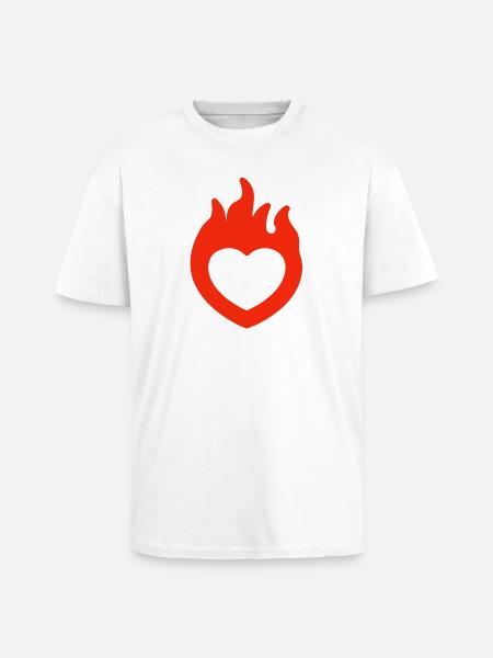 Saint-Valentin, Saint-Valentin, Saint-Valentin - T-shirt unisexe oversize épais - blanc