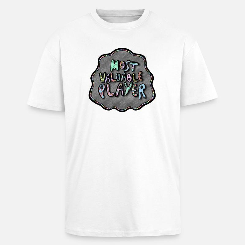 Most Valuable Player Doodle - Oversized Heavyweight Unisex T-Shirt - Weiß