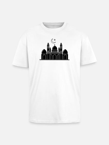 Moschee religiöse Kultstätte - Oversized Heavyweight Unisex T-Shirt - Weiß