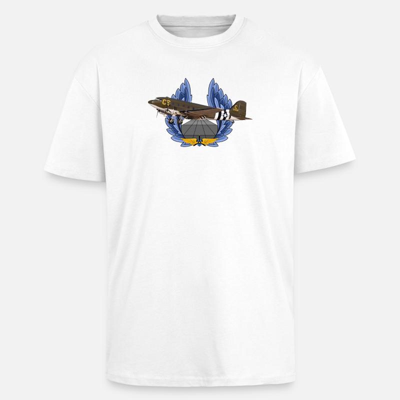 C-47 DC-3 - Oversized Heavyweight Unisex T-Shirt - Weiß
