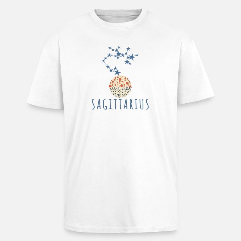 Das Sternbild Schütze - Oversized Heavyweight Unisex T-Shirt - Weiß