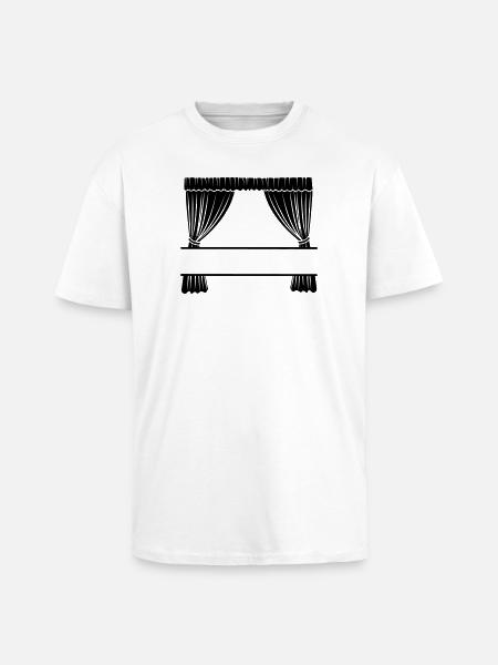 Curtains with recess - Unisex Oversized Heavyweight T-shirt - white