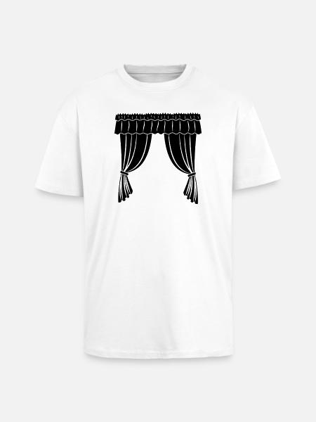 Vorhänge Theater oder Geschäft - Oversized Heavyweight Unisex T-Shirt - Weiß