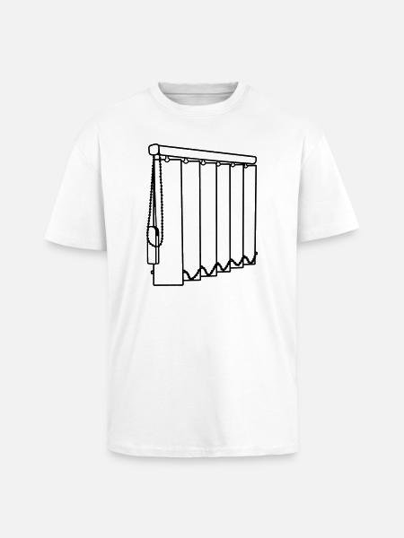Slatted window coverings transparent - Unisex Oversized Heavyweight T-shirt - white