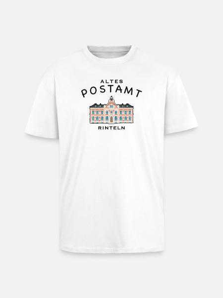 Rinteln, altes Postamt - Oversized Heavyweight Unisex T-Shirt - Weiß