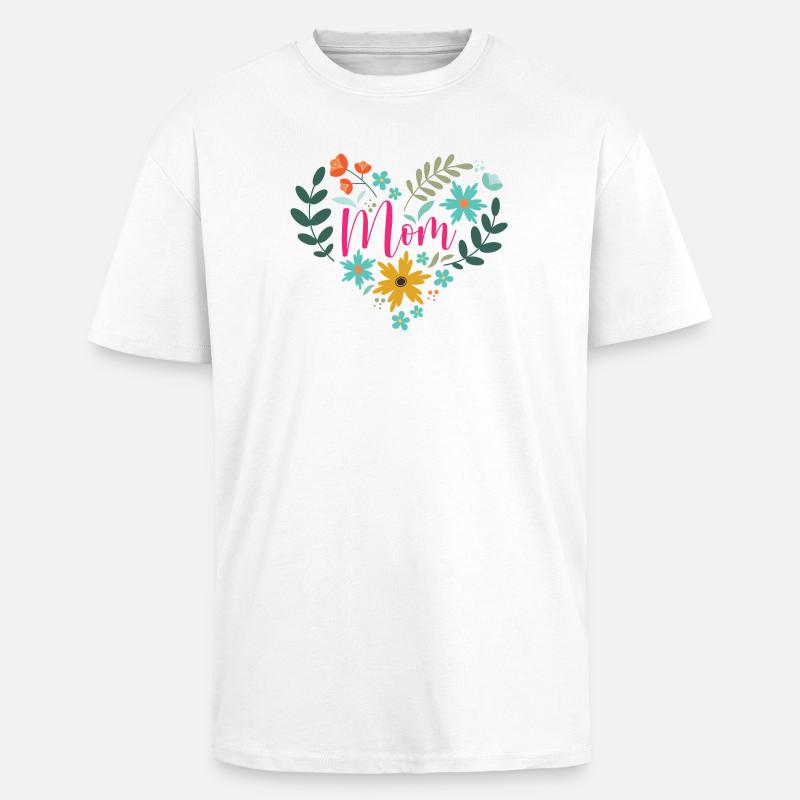 Beste Mutter aller Zeiten - Oversized Heavyweight Unisex T-Shirt - Weiß