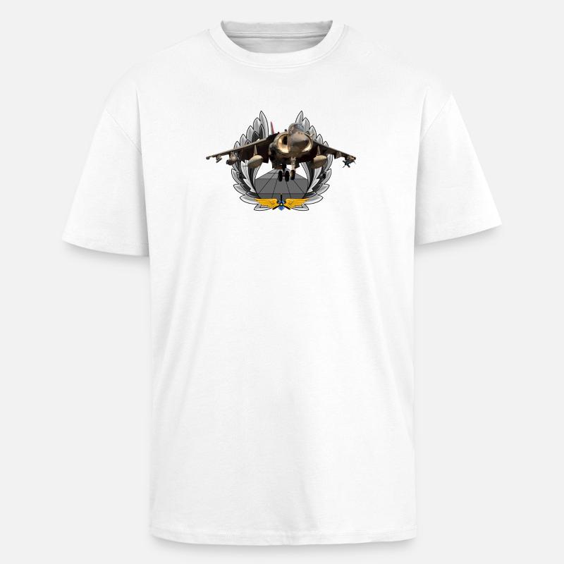 Harrier - Oversized Heavyweight Unisex T-Shirt - Weiß