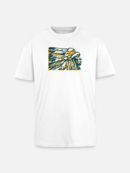 Chief bico - T-shirt unisexe oversize épais - blanc