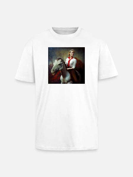Dyno rider 01 - Unisex Oversized Heavyweight T-shirt - white