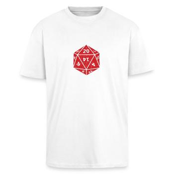 Dungeons Dice RPG Dragons SO TICKE ICH - Oversized Heavyweight Unisex T-Shirt - Weiß - Vorne - Alina (178cm) & Michal (187cm)