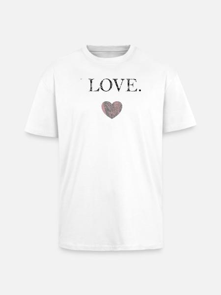 FOR HER - Unisex Oversized Heavyweight T-shirt - white