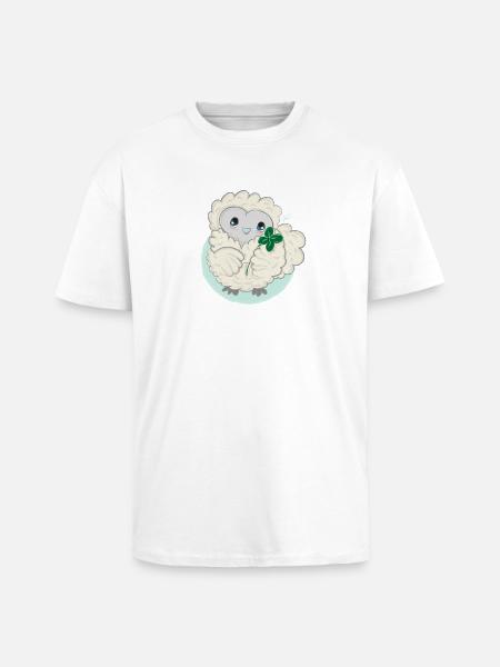 Lioba silk chicken, happiness - Unisex Oversized Heavyweight T-shirt - white