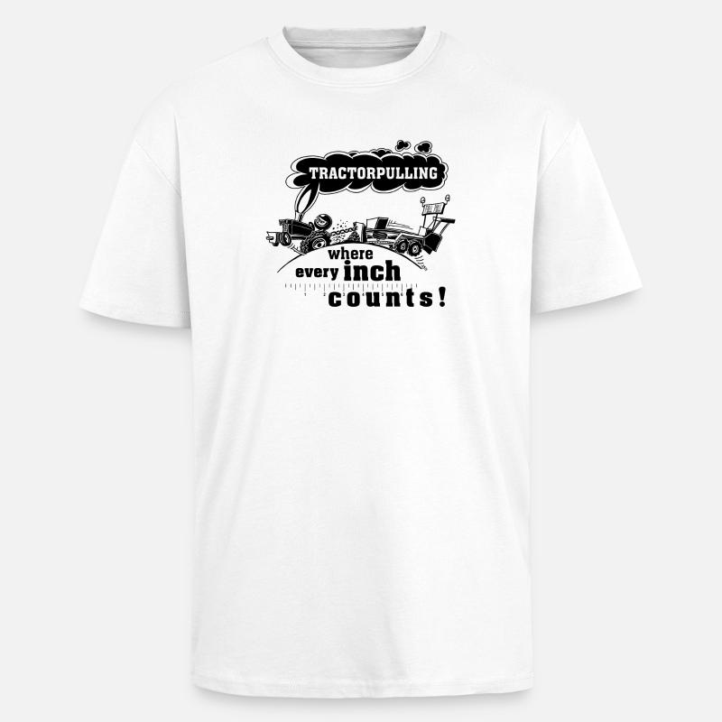 TP où chaque centimètre compte - T-shirt unisexe oversize épais - blanc