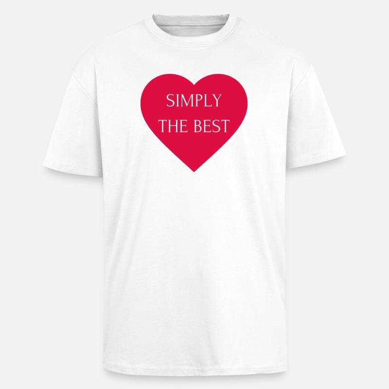 Tout simplement le meilleur - T-shirt unisexe oversize épais - blanc