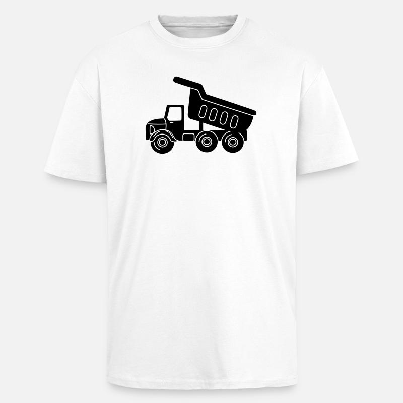 Keepauto - T-shirt unisexe oversize épais - blanc
