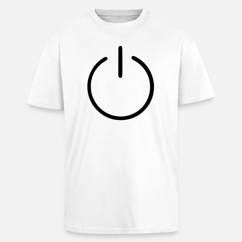 Ein uns Aus Knopf - Oversized Heavyweight Unisex T-Shirt - Weiß
