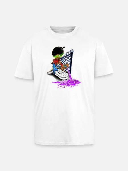 Écrivain en action - T-shirt unisexe oversize épais - blanc