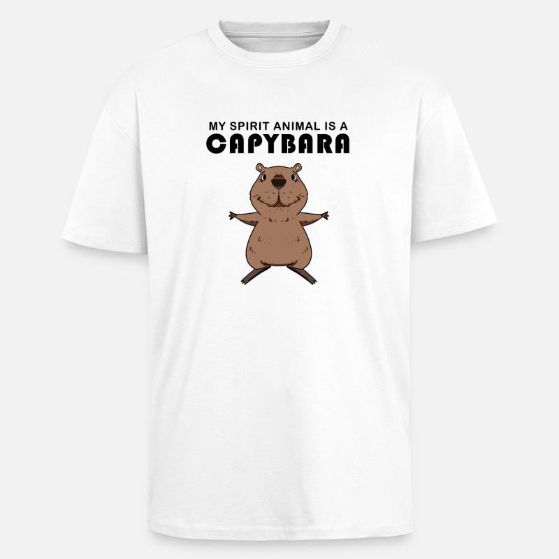 Capybara Wasserschwein Geschenk - Oversized Heavyweight Unisex T-Shirt - Weiß