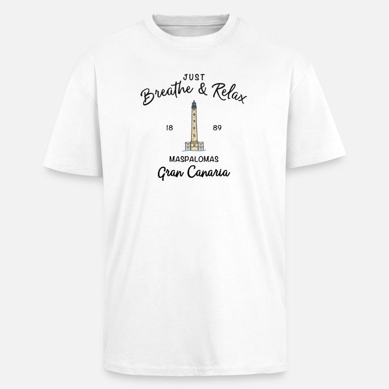 Gran Canaria, Relax, Maspalomas, Espagne - T-shirt unisexe oversize épais - blanc