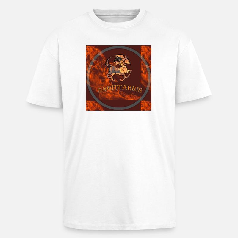 sagittarius - Unisex Oversized Heavyweight T-shirt - white