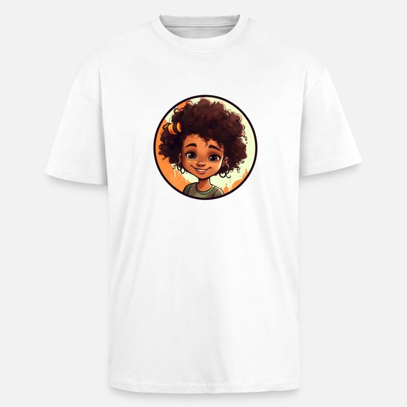 Lebendige Comic-Charakter Illustration - Oversized Heavyweight Unisex T-Shirt - Weiß