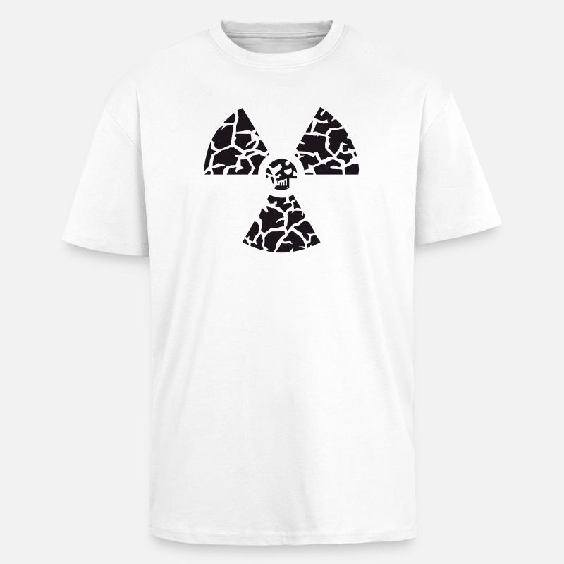 Against nuclear power - Unisex Oversized Heavyweight T-shirt - white