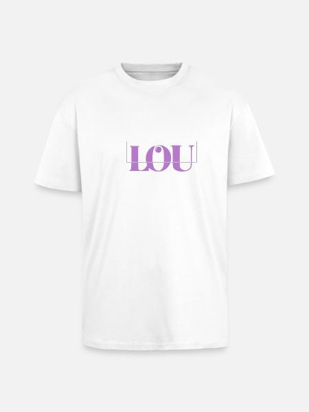 Lou - T-shirt unisexe oversize épais - blanc