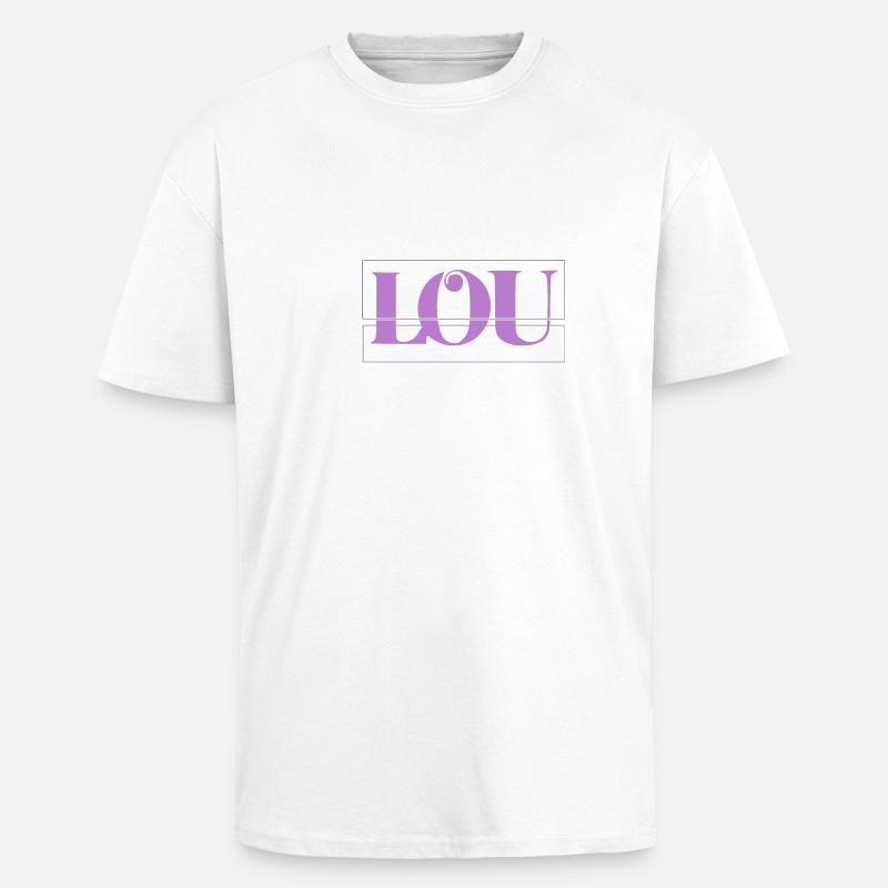 Lou - Unisex Oversized Heavyweight T-shirt - white