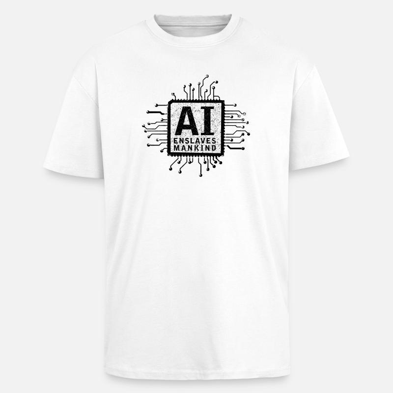 artificial intelligence - Oversized Heavyweight Unisex T-Shirt - Weiß