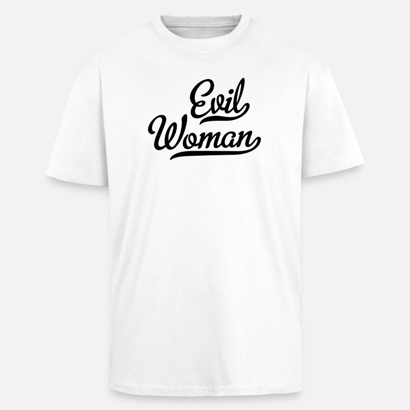 Femme maléfique - T-shirt unisexe oversize épais - blanc