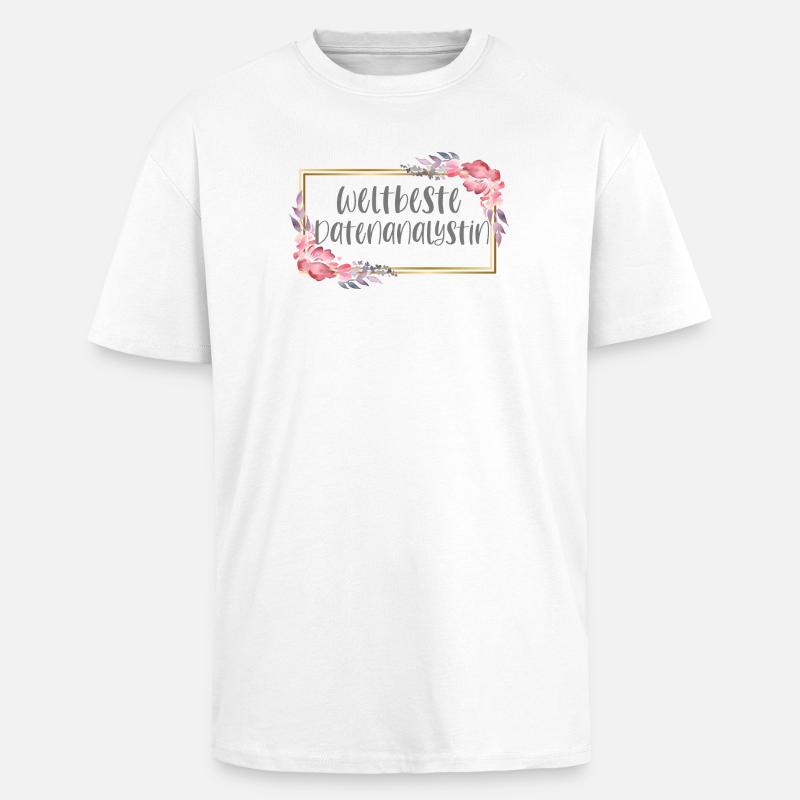 Datenanalystin Datenanalyse Geschenk - Oversized Heavyweight Unisex T-Shirt - Weiß