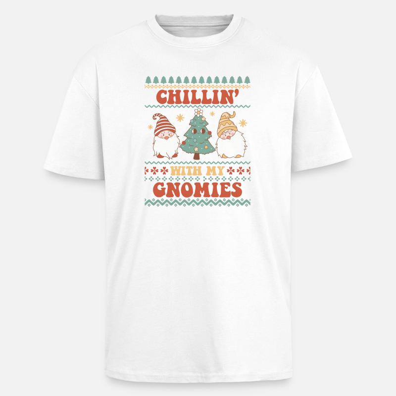 Hässlicher Weihnachtspullover - Oversized Heavyweight Unisex T-Shirt - Weiß