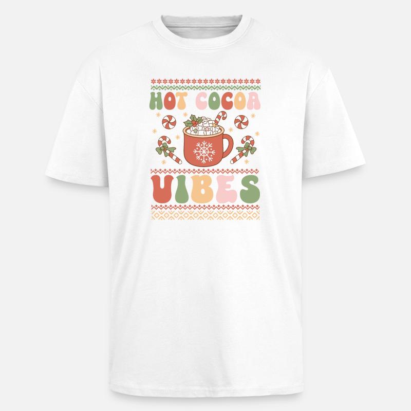 Hässlicher Weihnachtspullover - Oversized Heavyweight Unisex T-Shirt - Weiß