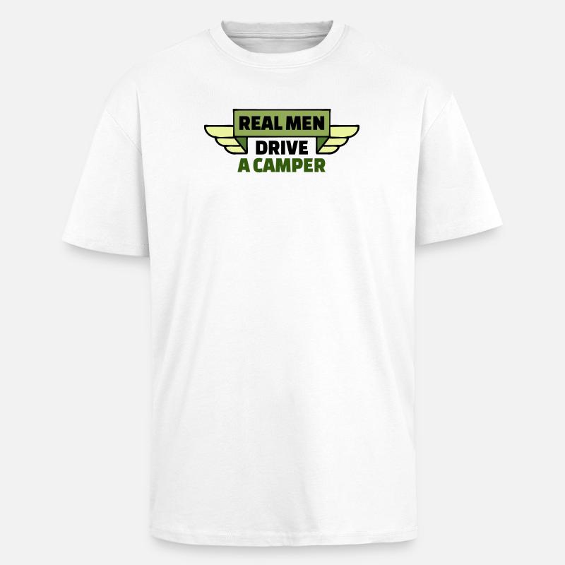 Camper Camping Statement Wanderer Wohnmobil Urlaub - Oversized Heavyweight Unisex T-Shirt - Weiß