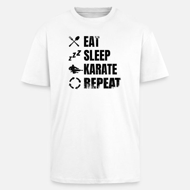 Karateka Routine - Unisex Oversized Heavyweight T-shirt - white
