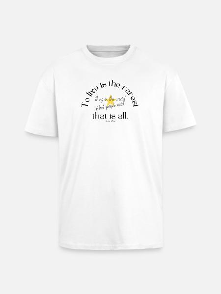 Starry Inspirational Quote Design - Unisex Oversized Heavyweight T-shirt - white