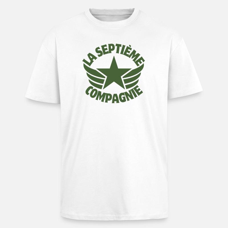 7. Kompanie, 7. Kompanie, Chaudard - Oversized Heavyweight Unisex T-Shirt - Weiß