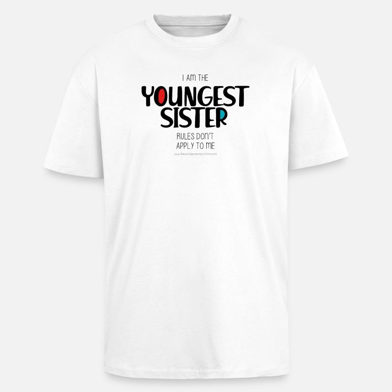 Jüngste Schwester - Oversized Heavyweight Unisex T-Shirt - Weiß