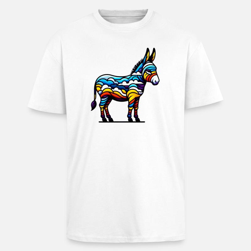 Esel, Schnuller, Maultier - Oversized Heavyweight Unisex T-Shirt - Weiß