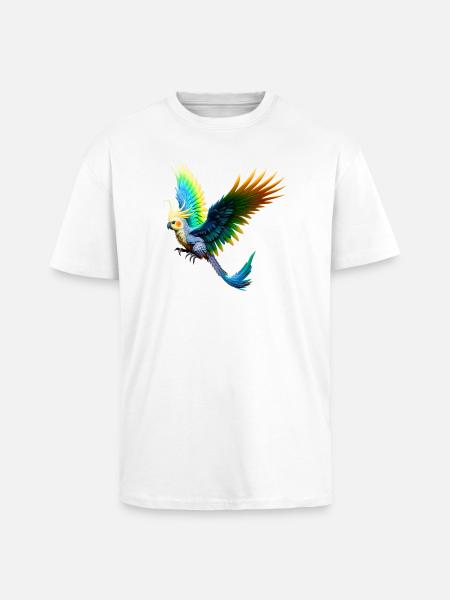 Rainbow Nymph (03) - Unisex Oversized Heavyweight T-shirt - white