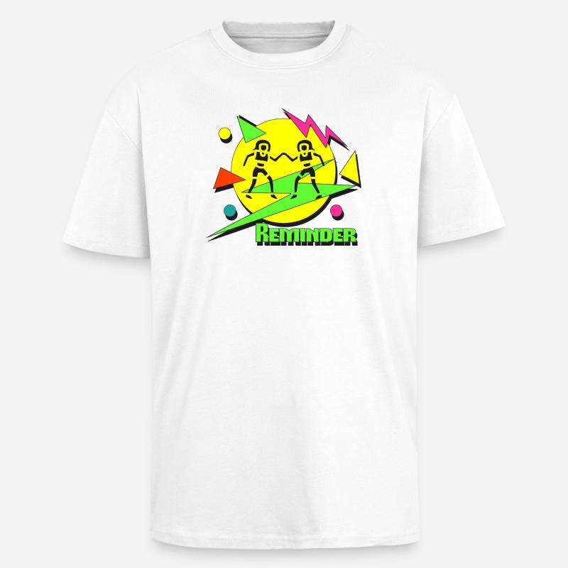 Reminder 80s - Oversized Heavyweight Unisex T-Shirt - Weiß