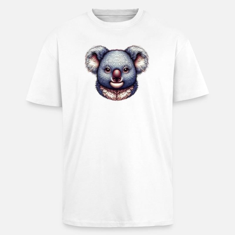 Koala - Oversized Heavyweight Unisex T-Shirt - Weiß