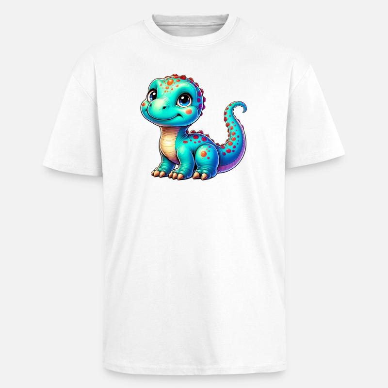 Dinosaurier - Oversized Heavyweight Unisex T-Shirt - Weiß